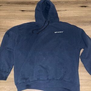 SpaceX | Vintage Navy Blue Hoodie | Size: XL